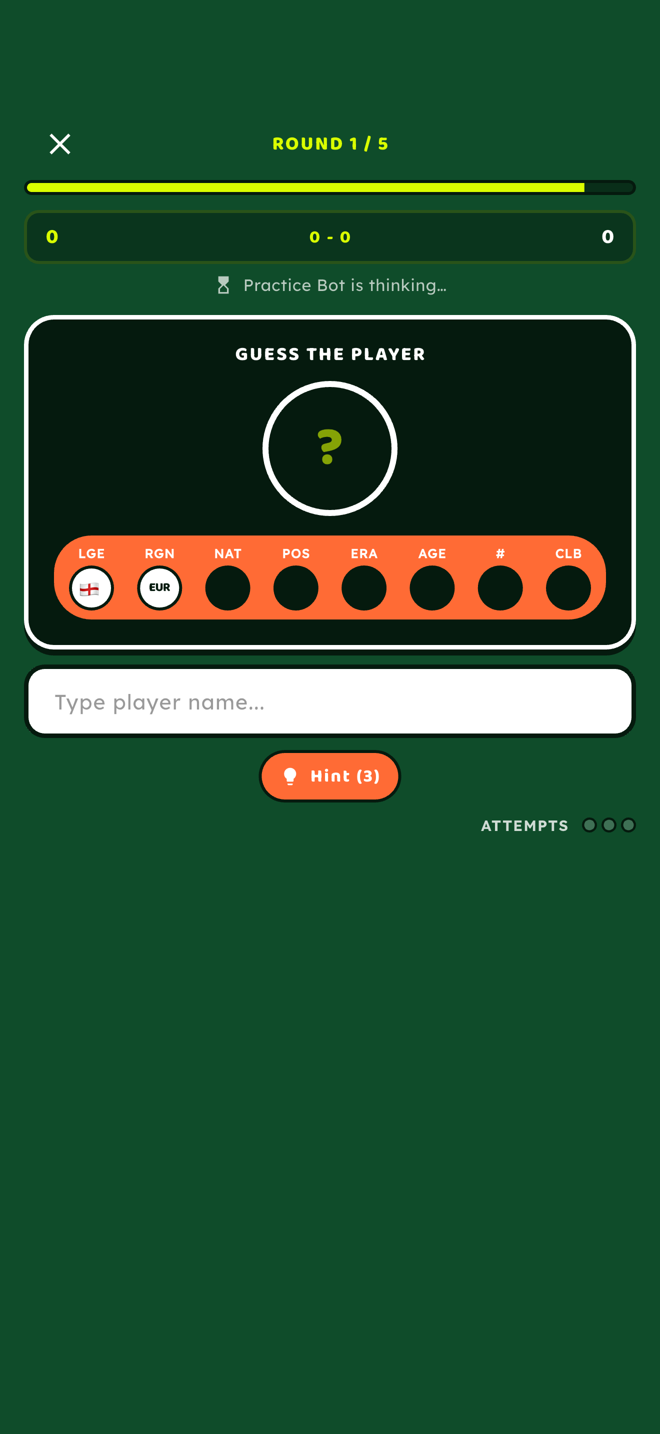 In-match clues